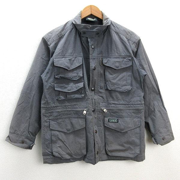 k■エーグル/AIGLE ハンティングジャケットJKT/アウトドア【XS】灰色/MENS■50【中古...