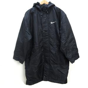NIKE（ナイキ） ベンチコート 中綿 ロゴプリント M 黒 ブラック /FF