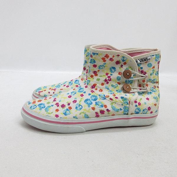 s■【23cm】バンズ/VANS V772J BLOOM 花柄 ハイカット キャンバススニーカー■ジ...