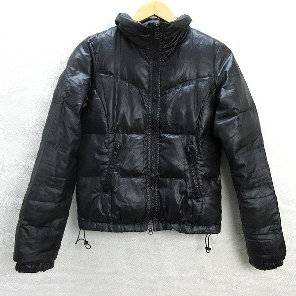 s■マウジー/moussy フルジップ ダウンジャケット JKT【2】黒/LADIES/148【中古...