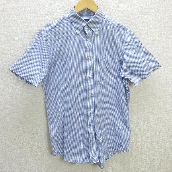 z■日本製■メーカーズ鎌倉/MAKER&apos;S SHIRT マンハッタン 半袖BDシャツ/チェック柄【L...