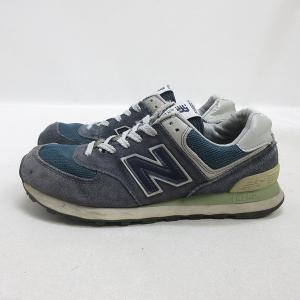 y■【25.5cm】ニューバランス/New Balance ML574VNスエードスニーカー■紺ME...