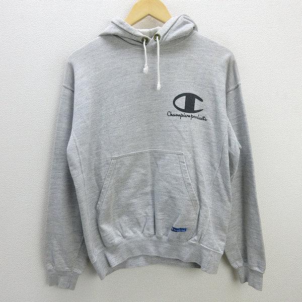 Q■80&apos;S レトロ■チャンピオン/CHAMPION スウェットパーカ■灰【メンズO】MENS/42...