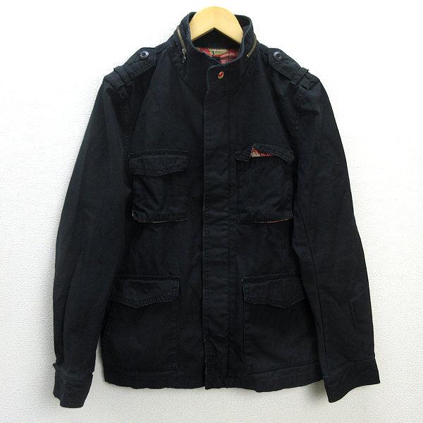 D■雅結/みやびむすび フルジップ ミリタリージャケット JKT【2(M)】黒/MENS/64【中古...