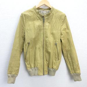 H■タススタンダード/TASS STANDARD 豚革 ピッグレザージャケット【L】黄/MENS■3...