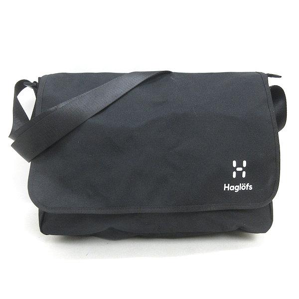 Q■美品■ホグロフス/HOGLOFS フラップ式ショルダーバッグ/BAG■黒/男女兼用/72【中古】