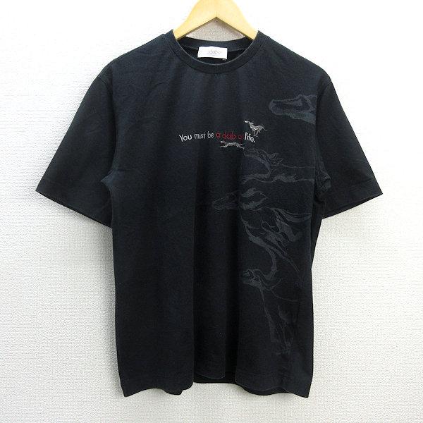 R■日本製■アダバット/adabat 半袖 tシャツ 【48】黒/men's/92【中古】■