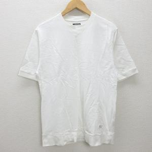 Q■ステューシー/STUSSY Vガゼット風スウェットTシャツ■白【メンズM】MENS/83【中古】