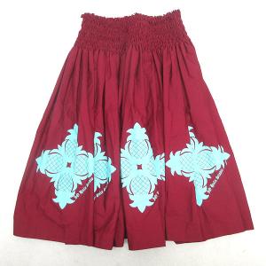 G■ファンシードレス/FANCYDRESS フラダンス パウスカート【M-75】赤系/LADIES/37【中古】■