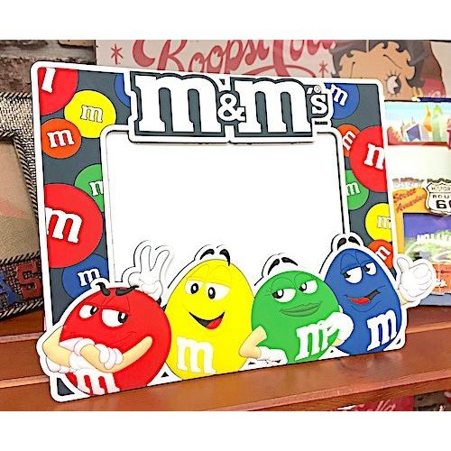 アメリカン雑貨 m&amp;m&apos;s グッズ ラバーフォトフレーム 写真立て アルバム