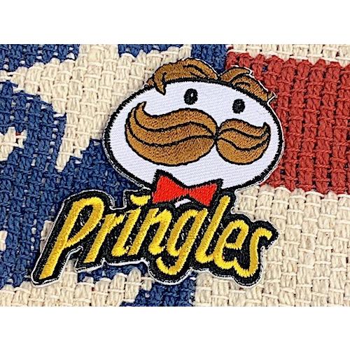 アメリカン雑貨 ワッペン アップリケ Pringles プリングルス アイロンパッチ ファッション小...