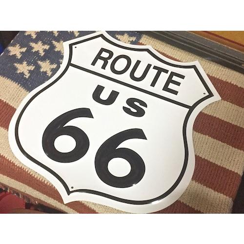 アメリカン雑貨★ROUTE66 グッズ ブリキ看板 U.S ROUTE66-MD0004