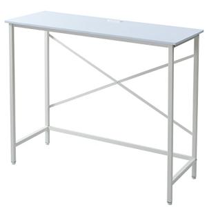 山善] デスク (スタンディングデスク) 耐荷重60kg 2口コンセント