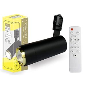 【専用リモコン付き】 エジソンスマート スポットライト ビーム角調節タイプ ダクトレール用 (ゴールド) LED一体型 調光 調色 スマート照明の商品画像