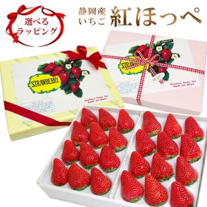 徳島県 ”眉山産 紅ほっぺ” 大粒16〜24粒 化粧箱 いちご【予約 12月以降