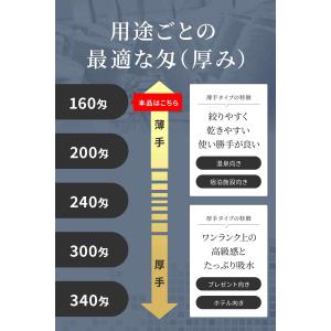 フェイスタオル 10枚組 白 160匁 業務用...の詳細画像5