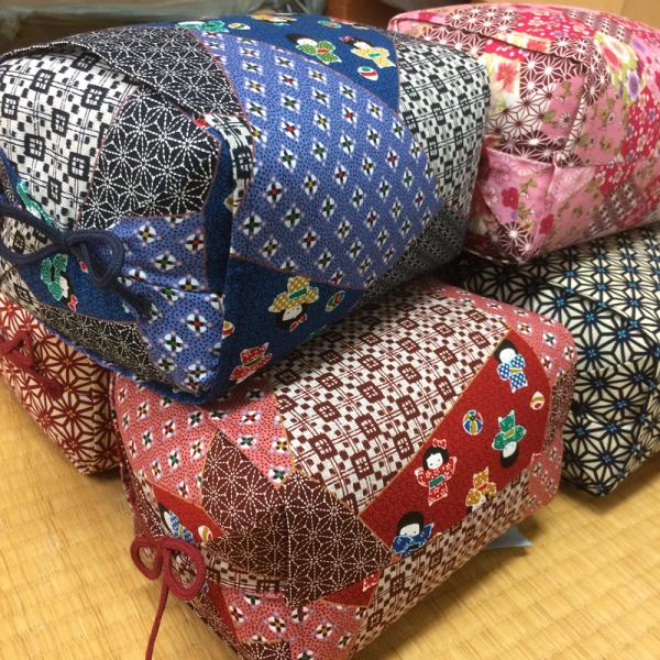 ごろ寝まくら そば殻入り【横約24cmｘたて約16cmｘ高さ約13cm】