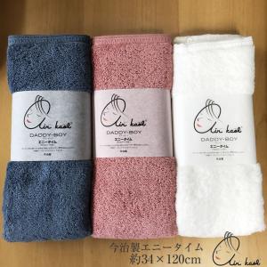 【メール便送料無料】エアーかおる ダディボーイ バスタオル半分時代 エニータイム【約34×120cm】今治製 軽くてふわふわ 超吸水ミニバスタオル ベストセラー