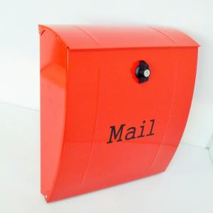 (送料無料) 大容量 郵便ポスト 郵便受け 錆びにくい メールボックス壁掛け赤色 ステンレスポスト(red)｜1bankanwebshop