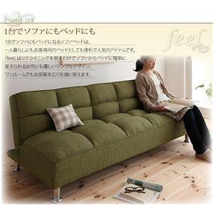 ソファーベッド ナチュラルベージュ シンプルソ...の詳細画像1