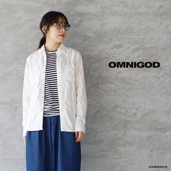 SALE セール 40%OFFOMNIGOD オムニゴッド ウエスタンシャツ ホワイトデニム  レデ...