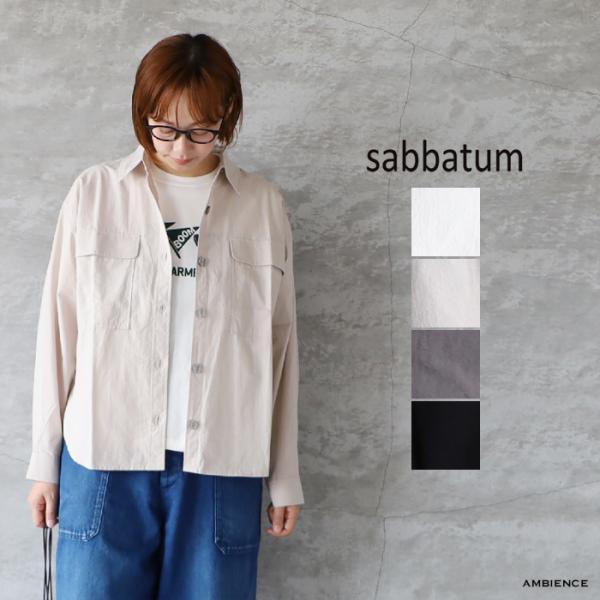 SALE セール 40%OFF sabbatum サバタム ライトタイプライターオーバーサイズシャツ...