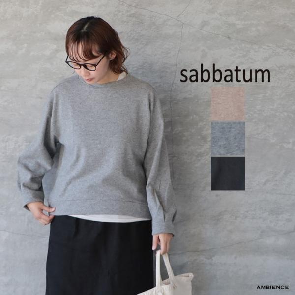 【SALE 40%OFF】  sabbatum サバタム タックスリーブモックネックプルオーバー ゆ...