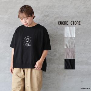 【SALE 40%OFF】 cuore store クオーレストア 裾リブロゴプルオーバーTee メール便発送 26春夏