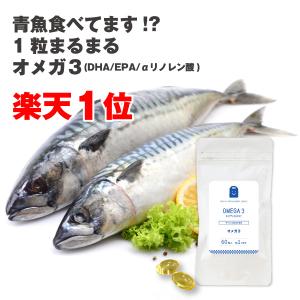DHA EPA オメガ3 約1ヶ月分 60粒 効果 アマニ油 サプリメント オイル サラサラ フィッシュオイル サプリ αリノレン酸  シソ油 エゴマ油 ビタミンE