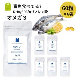 DHA EPA オメガ3 サプリメント 約3ヶ月分 60粒×3袋 dha epa αリノレン