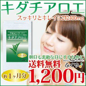 キダチアロエ サプリメント 約1ヶ月分・60粒 キダチアロエ茶やアロエジュースをより手軽にサプリで おなかスッキリ アロエべら｜1fukuya