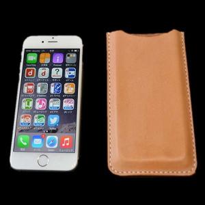 スマホケース/ヌメ革/iphone8プラス/スマホホルダー/本革スマホケース