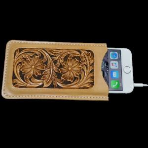 カービング スマホケース ヌメ革 iphone...の詳細画像2