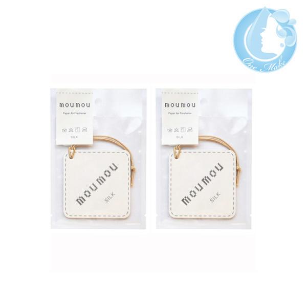 PT10倍 /2個セット /mou mou ペーパーエアフレッシュナー（シルク） 送料無料 ゆうメー...