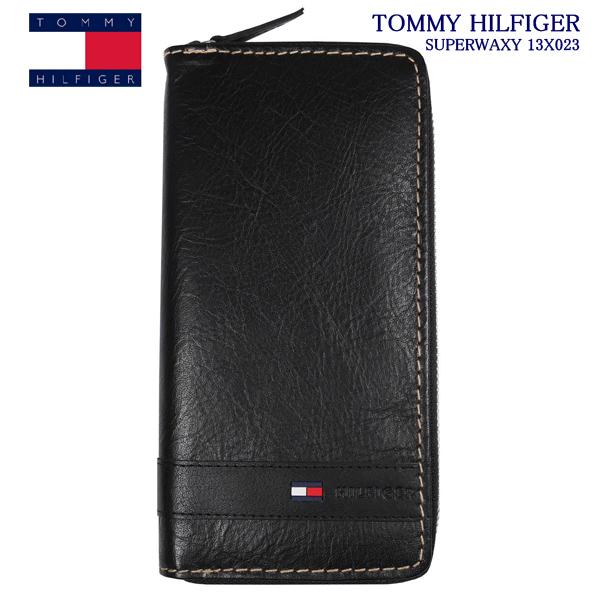 トミーヒルフィガー SUPERWAXY 財布 ブラック：13X023-BK