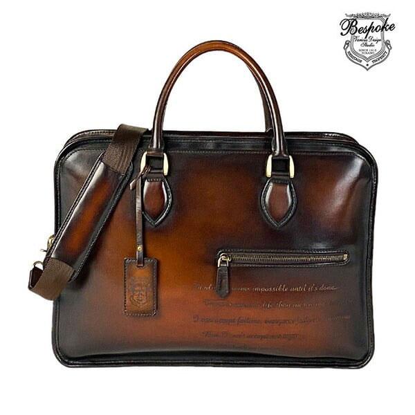 ビスポークバリアスデザインスタジオ  ビジネスバッグ・ブリーフケース メンズ チョコ 通勤 2233...