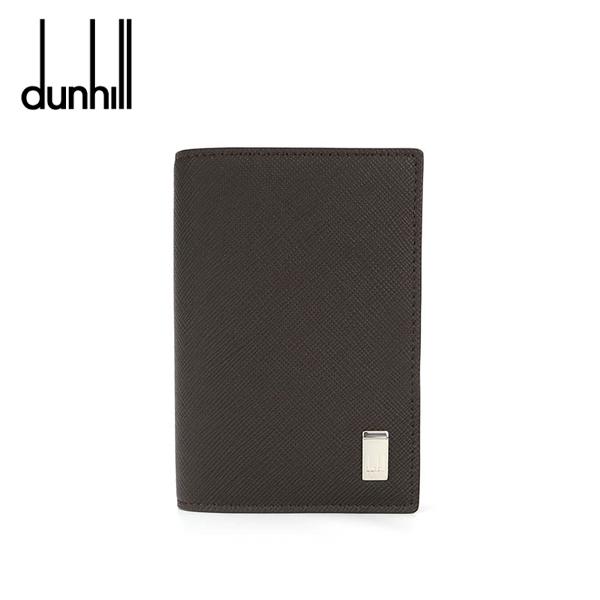 ダンヒル Plain 名刺入れ dunhill プレーン カードケース ダークブラウン 22R2P1...