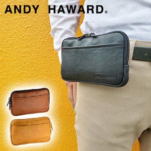 アンディーハワード  バッグ ANDY HAWARD 日本製 豊岡製 ベルトポーチ スマホポーチ ブラック ブラウン キャメル メンズ KBN25865 25865｜1more