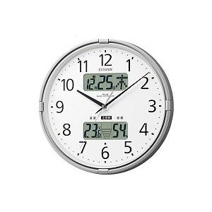 リズム時計（CITIZEN） 掛時計 ー シルバーメタリック色（白） 4FY618-019