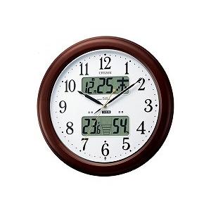 リズム時計（CITIZEN） 掛時計 ー 茶色半艶仕上（白） 4FY620-006