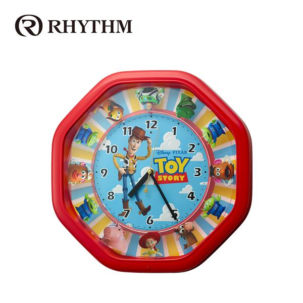 リズム時計（CITIZEN） 掛時計 からくり時計M440/トイ・ストーリー 赤メタリック色(青) ...