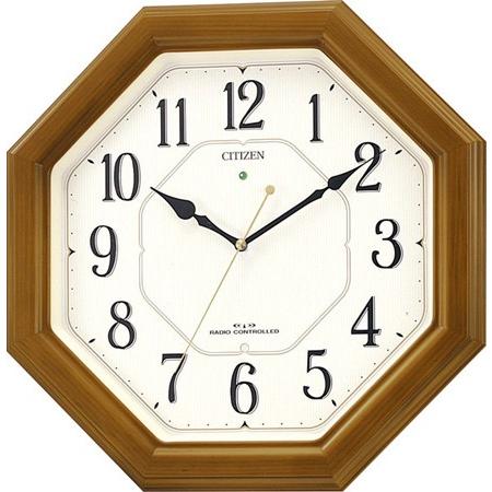 リズム時計（CITIZEN） 掛時計 ー 薄茶半艶仕上 4MY645-006