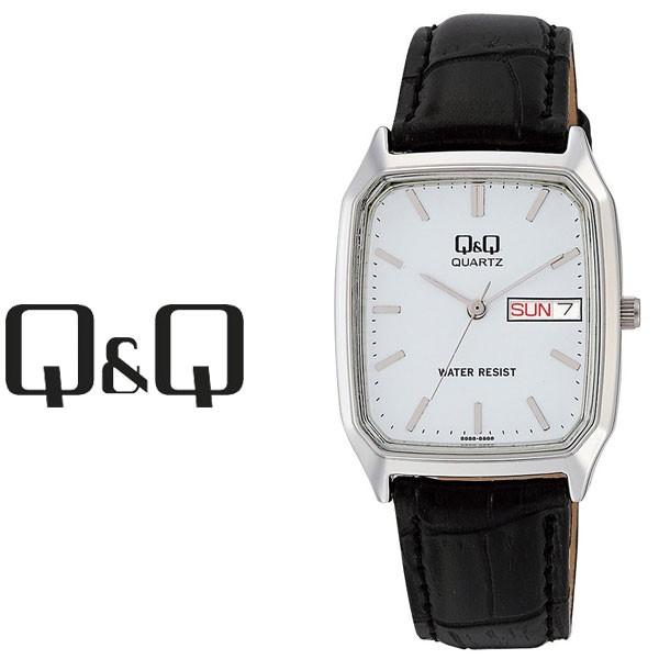 CITIZEN Q&amp;Q  Day&amp;Date  メンズ 腕時計 ホワイト × ブラック A182-30...