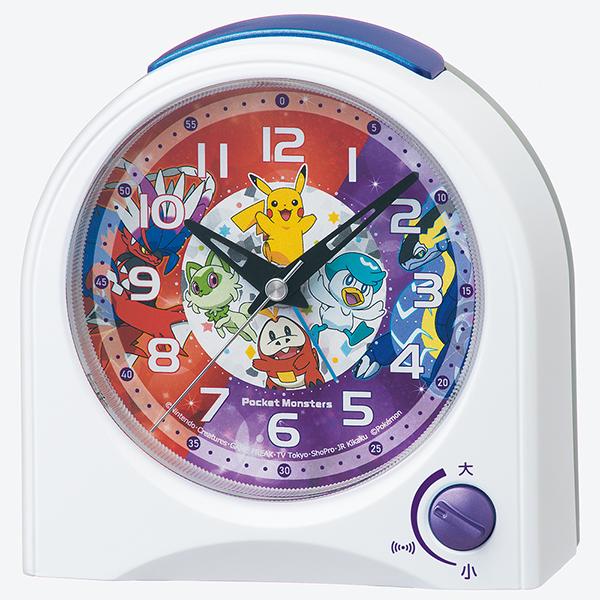 セイコークロック  置き時計 ポケットモンスター ポケモン アナログ 目覚まし時計 CQ425W