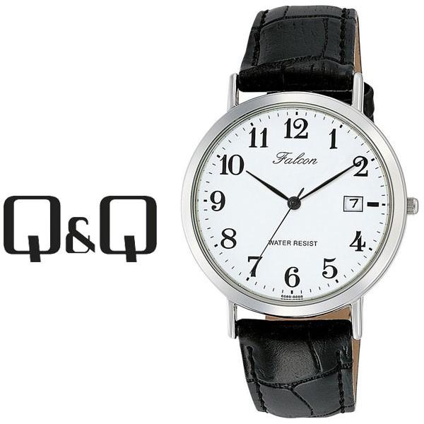 シチズン CITIZEN Q&amp;Q  メンズ 腕時計 ホワイト × ブラック D020-304