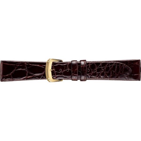 SEIKO BAND 18mm セイコー 替えベルト サイドワニ（フランス仕立て） 紳士用 こげ茶色...