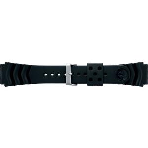 SEIKO BAND 22mm セイコー 替えベルト ウレタンベルト 紳士用 黒色 DAL0BP 正規品の商品画像