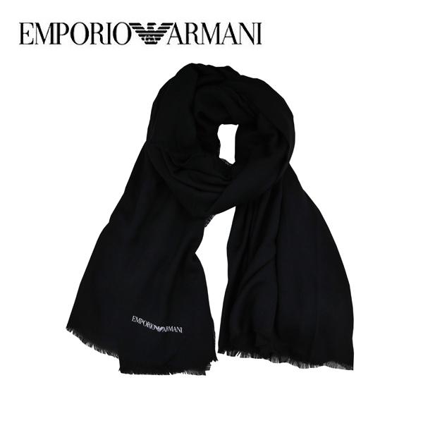 エンポリオアルマーニ  マフラー・ストール メンズ ブラック 成人式 クリスマス バレンタイン 父の...