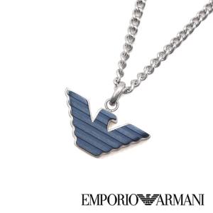 エンポリオアルマーニ  ネックレス・ペンダント EMPORIO ARMANI ロゴ シルバー ブラック メンズ EGS2909040｜1more