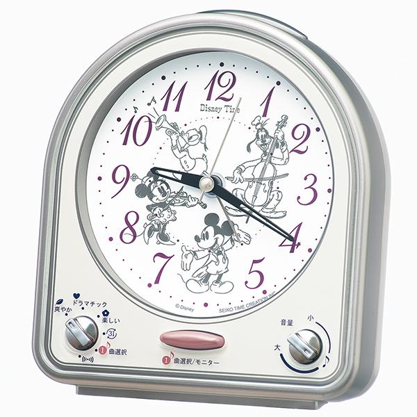 セイコークロック  置き時計 ミッキー&amp;フレンズ 目覚まし時計 アナログ ディズニー FD486S